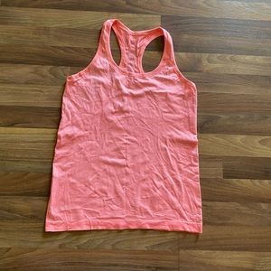 Coral Lululemon Swiftly Racerback - Size 8